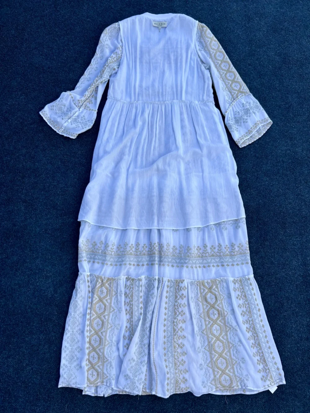 Hale Bob Lole White Embroidered Maxi Dress - Picture 16 of 16